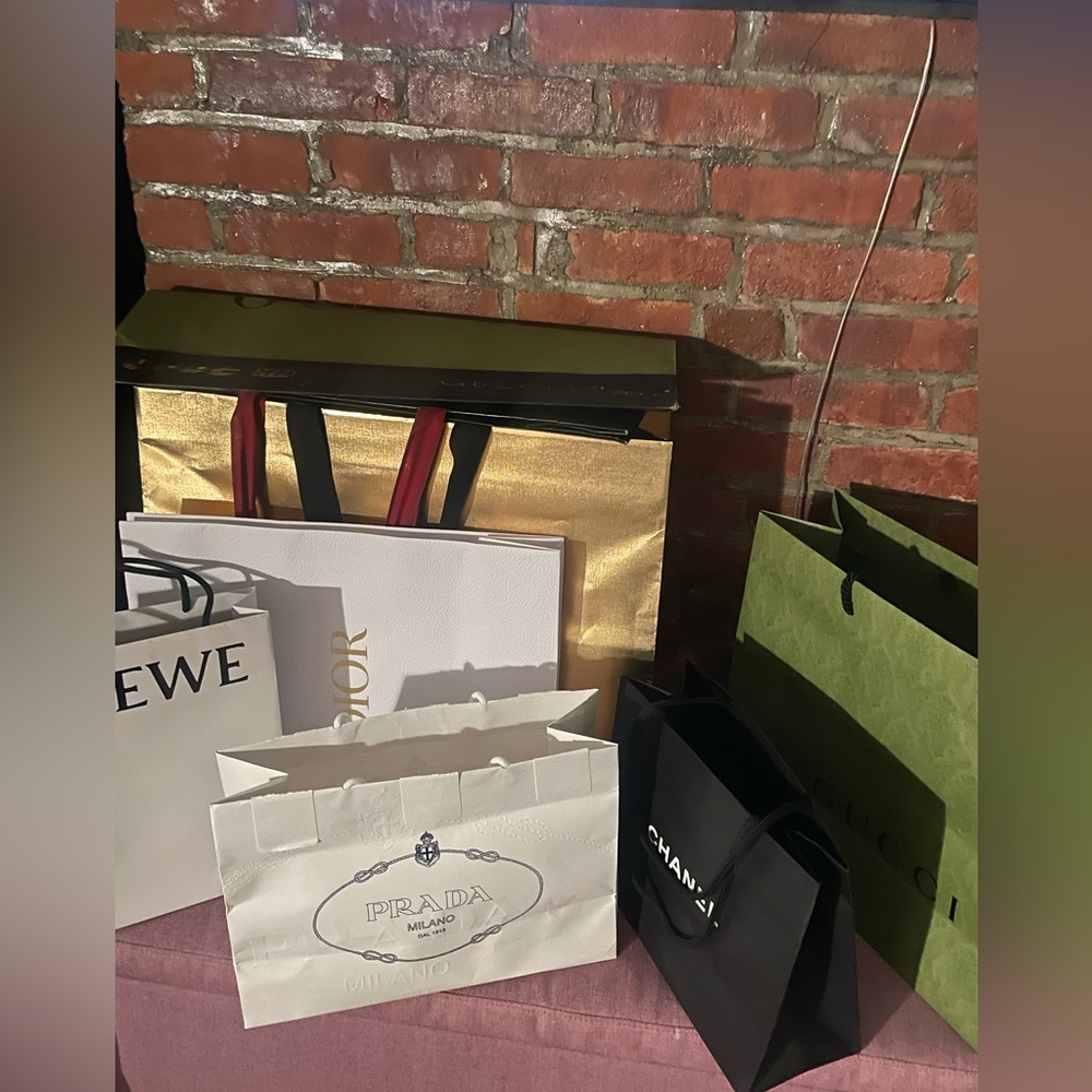 LUXURY Shopping Bags - Chanel - Dior -Gucci YSL—Loewe - PRADA etc